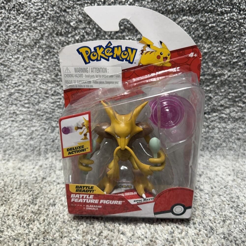 New Pokemon 4" Battle Feature Figure - Alakazam